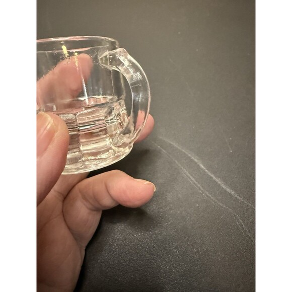 Vintage Federal Glass Beer Mug Shot Glass Miniature Barware F Shield Mark - Picture 3 of 5